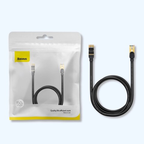 Baseus Speed Seven szybki kabel sieciowy RJ45 10Gbps 5m czarny (WKJS010501) Baseus Speed Seven szybki kabel sieciowy RJ45 10Gbps 5m czarny (WKJS010501)
