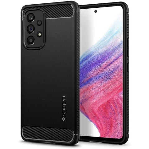 Etui Spigen Rugged Armor na Samsung Galaxy A53 5G - czarny mat Etui Spigen Rugged Armor na Samsung Galaxy A53 5G - czarny mat