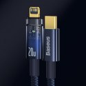 Kabel Baseus CATS000003 Lightning - USB-C 20W 480Mb/s 1m - niebieski
