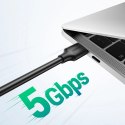 Kabel Ugreen US128 90576 USB-A 3.0 / USB-A 3.0 5Gb/s 3m - czarny