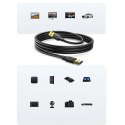 Kabel Ugreen US128 90576 USB-A 3.0 / USB-A 3.0 5Gb/s 3m - czarny