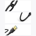 Kabel Ugreen US128 90576 USB-A 3.0 / USB-A 3.0 5Gb/s 3m - czarny