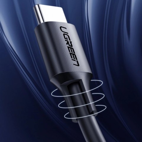 Kabel Ugreen US286 USB-C - USB-C 3A 480Mb/s 3m - czarny Kabel Ugreen US286 USB-C - USB-C 3A 480Mb/s 3m - czarny
