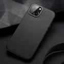 Dux Ducis Grit skórzane etui do iPhone 14 Plus elegancki pokrowiec ze sztucznej skóry (kompatybilne z MagSafe) czarny