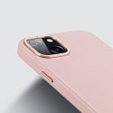 Dux Ducis Grit skórzane etui do iPhone 14 Plus elegancki pokrowiec ze sztucznej skóry (kompatybilne z MagSafe) różowy