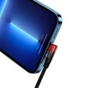 Kabel Baseus CAVP000220 kątowy Lightning - USB-C PD 20W 480Mb/s 1m - czerwony