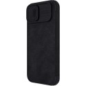 Nillkin Qin Leather Pro Case etui iPhone 14 Plus osłona na aparat kabura pokrowiec obudowa z klapką czarny