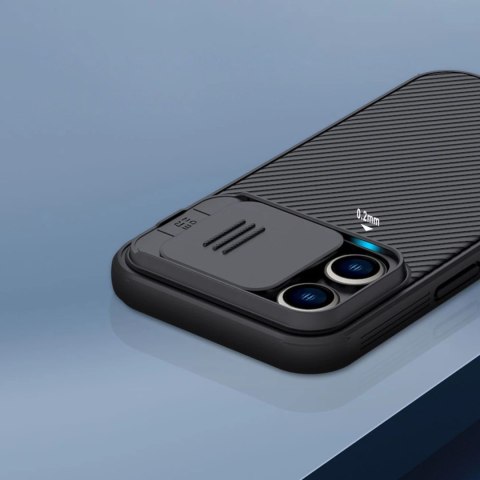 Nillkin CamShield Pro Case etui iPhone 14 Pro Max pancerny pokrowiec osłona na aparat kamerę niebieski Nillkin CamShield Pro Case etui iPhone 14 Pro Max pancerny pokrowiec osłona na aparat kamerę niebieski