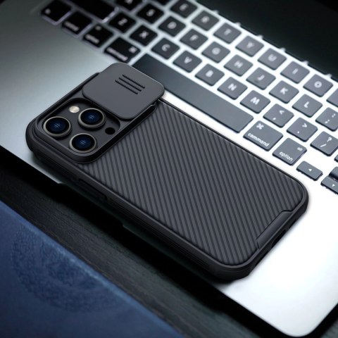 Nillkin CamShield Pro Magnetic Case etui iPhone 14 Pro Max pokrowiec osłona na aparat kamerę niebieski (z MagSafe) Nillkin CamShield Pro Magnetic Case etui iPhone 14 Pro Max pokrowiec osłona na aparat kamerę niebieski (z MagSafe)