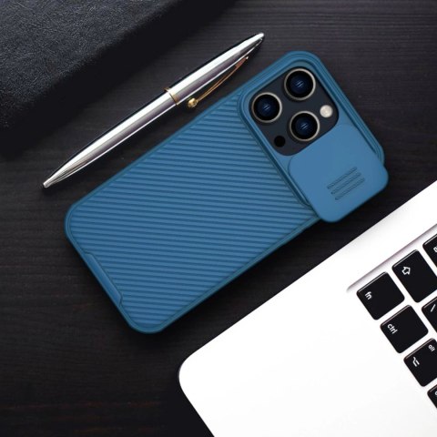 Nillkin CamShield Pro Magnetic Case etui iPhone 14 Pro Max pokrowiec osłona na aparat kamerę niebieski (z MagSafe) Nillkin CamShield Pro Magnetic Case etui iPhone 14 Pro Max pokrowiec osłona na aparat kamerę niebieski (z MagSafe)