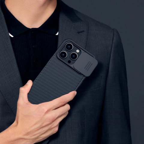 Nillkin CamShield Pro Magnetic Case etui iPhone 14 Pro Max pokrowiec osłona na aparat kamerę niebieski (z MagSafe) Nillkin CamShield Pro Magnetic Case etui iPhone 14 Pro Max pokrowiec osłona na aparat kamerę niebieski (z MagSafe)