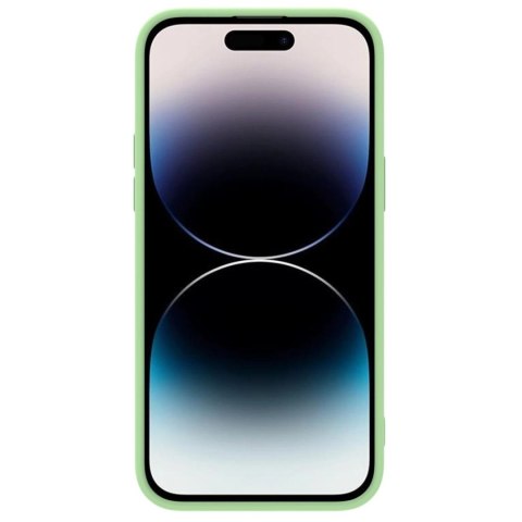 Nillkin CamShield Silky Silicone Case etui iPhone 14 Pro Max pokrowiec z osłoną na aparat zielony Nillkin CamShield Silky Silicone Case etui iPhone 14 Pro Max pokrowiec z osłoną na aparat zielony