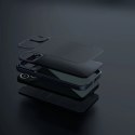 Nillkin Qin Cloth Pro Case etui do iPhone 14 Plus osłona na aparat kabura pokrowiec obudowa z klapką szary