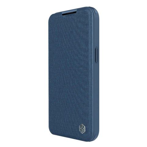 Nillkin Qin Cloth Pro Case etui do iPhone 14 Pro osłona na aparat kabura pokrowiec obudowa z klapką niebieski Nillkin Qin Cloth Pro Case etui do iPhone 14 Pro osłona na aparat kabura pokrowiec obudowa z klapką niebieski