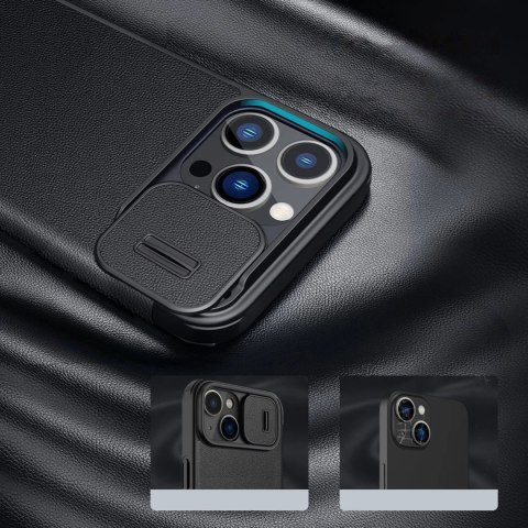 Nillkin Qin Cloth Pro Case etui do iPhone 14 Pro osłona na aparat kabura pokrowiec obudowa z klapką niebieski Nillkin Qin Cloth Pro Case etui do iPhone 14 Pro osłona na aparat kabura pokrowiec obudowa z klapką niebieski