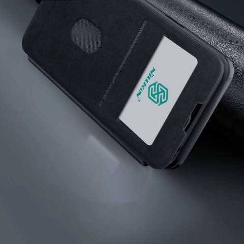Nillkin Qin Cloth Pro Case etui do iPhone 14 Pro osłona na aparat kabura pokrowiec obudowa z klapką niebieski Nillkin Qin Cloth Pro Case etui do iPhone 14 Pro osłona na aparat kabura pokrowiec obudowa z klapką niebieski