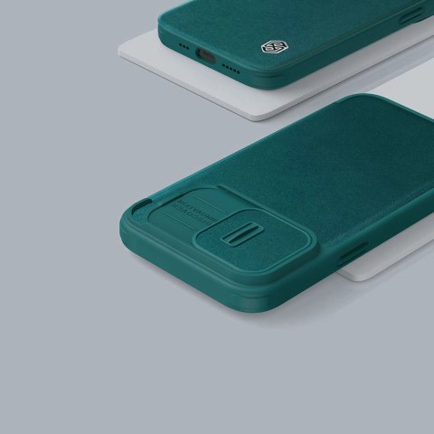 Nillkin Qin Cloth Pro Case etui do iPhone 14 Pro osłona na aparat kabura pokrowiec obudowa z klapką niebieski Nillkin Qin Cloth Pro Case etui do iPhone 14 Pro osłona na aparat kabura pokrowiec obudowa z klapką niebieski