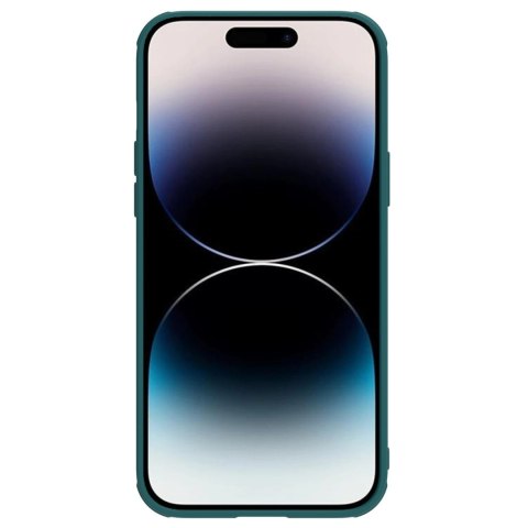 Nillkin CamShield Leather S Case etui iPhone 14 Pro Max pokrowiec z osłoną na aparat zielone Nillkin CamShield Leather S Case etui iPhone 14 Pro Max pokrowiec z osłoną na aparat zielone