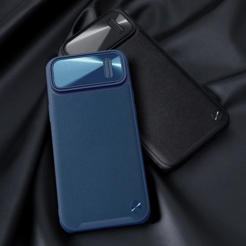 Nillkin CamShield Leather S Case etui iPhone 14 Pro Max pokrowiec z osłoną na aparat zielone Nillkin CamShield Leather S Case etui iPhone 14 Pro Max pokrowiec z osłoną na aparat zielone