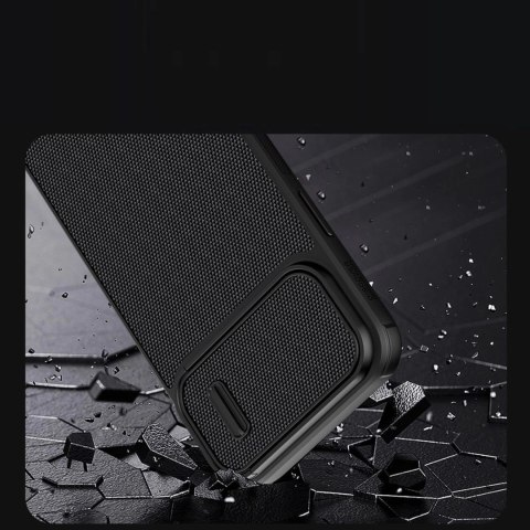 Nillkin Textured S Case etui iPhone 14 Plus pancerny pokrowiec z osłoną na aparat czarny Nillkin Textured S Case etui iPhone 14 Plus pancerny pokrowiec z osłoną na aparat czarny