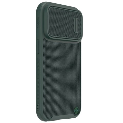 Nillkin Textured S Case etui iPhone 14 Pro pancerny pokrowiec z osłoną na aparat zielony Nillkin Textured S Case etui iPhone 14 Pro pancerny pokrowiec z osłoną na aparat zielony