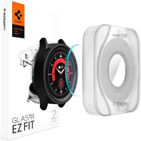 Szkło hartowane Spigen Glas.tR EZ Fit na Samsung Galaxy Watch 5 Pro (45 mm) - 2 szt. Szkło hartowane Spigen Glas.tR EZ Fit na Samsung Galaxy Watch 5 Pro (45 mm) - 2 szt.