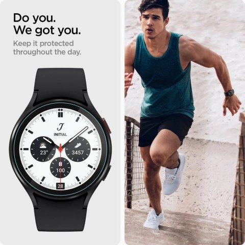 Szkło hartowane Spigen Glas.tR EZ Fit na Samsung Galaxy Watch 5 Pro (45 mm) - 2 szt. Szkło hartowane Spigen Glas.tR EZ Fit na Samsung Galaxy Watch 5 Pro (45 mm) - 2 szt.