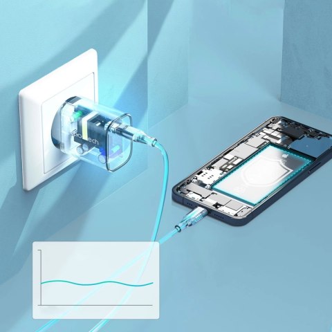 Choetech zestaw ładowarek sieciowych Q5004 20W PD iPhone 12/13 biały (2szt.) Choetech zestaw ładowarek sieciowych Q5004 20W PD iPhone 12/13 biały (2szt.)