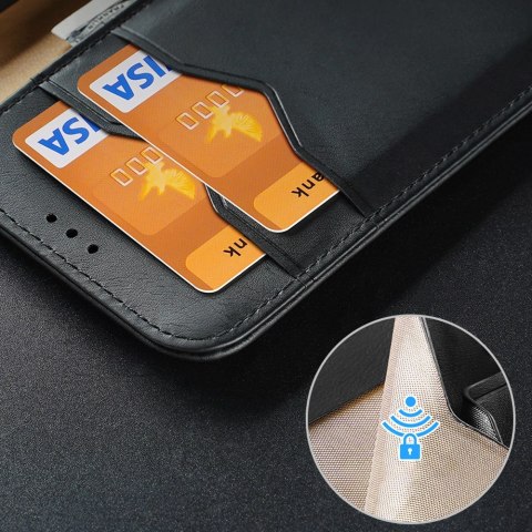 Dux Ducis Hivo etui do Samsung Galaxy S23 Ultra pokrowiec z klapką portfel podstawka blokada RFID brązowe Dux Ducis Hivo etui do Samsung Galaxy S23 Ultra pokrowiec z klapką portfel podstawka blokada RFID brązowe
