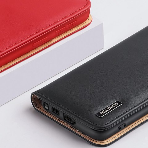 Dux Ducis Hivo etui do Samsung Galaxy S23 Ultra pokrowiec z klapką portfel podstawka blokada RFID brązowe Dux Ducis Hivo etui do Samsung Galaxy S23 Ultra pokrowiec z klapką portfel podstawka blokada RFID brązowe