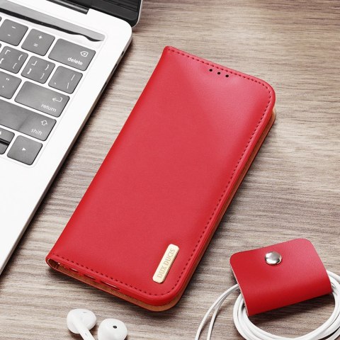 Dux Ducis Hivo etui do Samsung Galaxy S23 Ultra pokrowiec z klapką portfel podstawka blokada RFID brązowe Dux Ducis Hivo etui do Samsung Galaxy S23 Ultra pokrowiec z klapką portfel podstawka blokada RFID brązowe