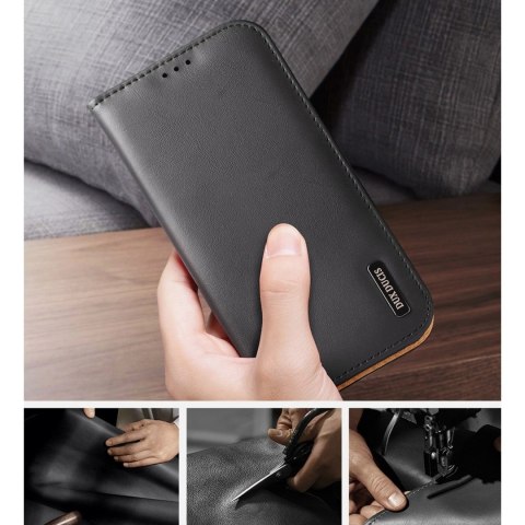 Dux Ducis Hivo skórzane etui z klapką pokrowiec ze skóry naturalnej portfel na karty i dokumenty iPhone 14 Pro Max czerwony Dux Ducis Hivo skórzane etui z klapką pokrowiec ze skóry naturalnej portfel na karty i dokumenty iPhone 14 Pro Max czerwony