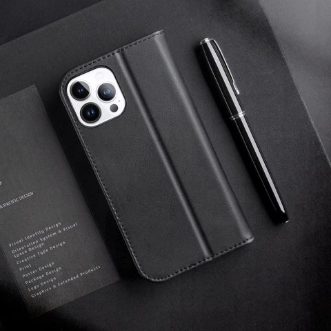 Dux Ducis Hivo skórzane etui z klapką pokrowiec ze skóry naturalnej portfel na karty i dokumenty iPhone 14 Pro Max czerwony Dux Ducis Hivo skórzane etui z klapką pokrowiec ze skóry naturalnej portfel na karty i dokumenty iPhone 14 Pro Max czerwony