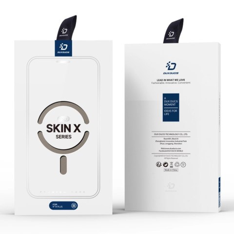 Etui Dux Ducis Skin X Pro na iPhone 14 Plus z MagSafe i klapką - beżowe Etui Dux Ducis Skin X Pro na iPhone 14 Plus z MagSafe i klapką - beżowe