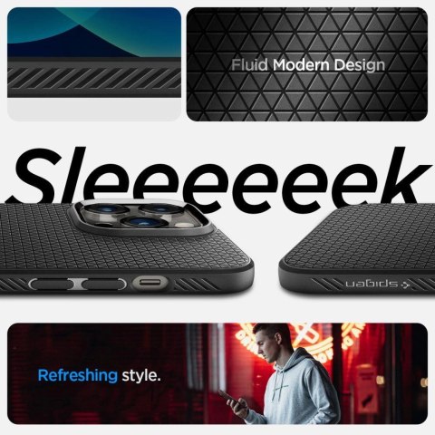 Etui Spigen Liquid Air na iPhone 14 Pro Max - czarny mat Etui Spigen Liquid Air na iPhone 14 Pro Max - czarny mat