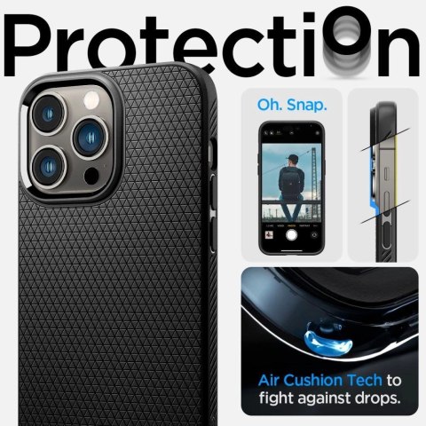 Etui Spigen Liquid Air na iPhone 14 Pro Max - czarny mat Etui Spigen Liquid Air na iPhone 14 Pro Max - czarny mat
