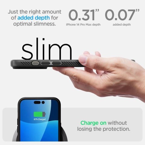 Etui Spigen Liquid Air na iPhone 14 Pro Max - czarny mat Etui Spigen Liquid Air na iPhone 14 Pro Max - czarny mat