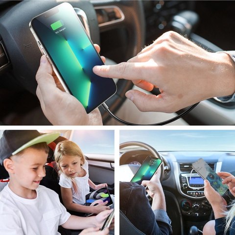 Joyroom szybka ładowarka samochodowa z przedłużaczem 45W 5xUSB-A czarna (JR-CL03 Pro) Joyroom szybka ładowarka samochodowa z przedłużaczem 45W 5xUSB-A czarna (JR-CL03 Pro)
