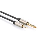 Kabel Ugreen AV127 10625 audio TRS mini jack 3,5mm / jack 6,35mm 1m - szary