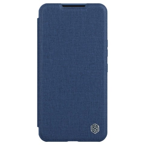 Nillkin Qin Cloth Pro Case etui Samsung Galaxy S23+ pokrowiec z klapką osłona na aparat niebieskie Nillkin Qin Cloth Pro Case etui Samsung Galaxy S23+ pokrowiec z klapką osłona na aparat niebieskie