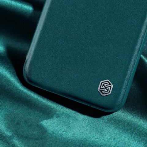 Nillkin Qin Cloth Pro Case etui Samsung Galaxy S23+ pokrowiec z klapką osłona na aparat niebieskie Nillkin Qin Cloth Pro Case etui Samsung Galaxy S23+ pokrowiec z klapką osłona na aparat niebieskie