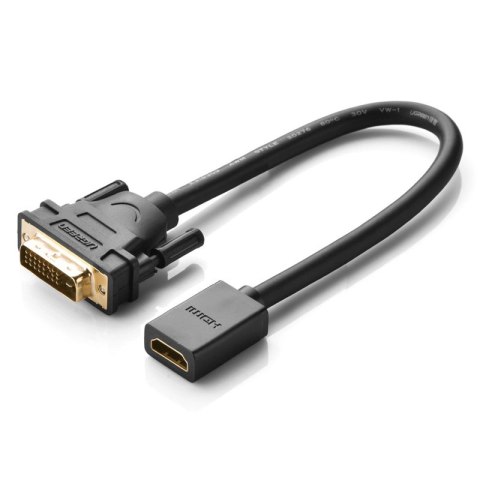 Ugreen kabel przewód adapter DVI (męski) - HDMI (żeński) 0.15m czarny (20118) Ugreen kabel przewód adapter DVI (męski) - HDMI (żeński) 0.15m czarny (20118)