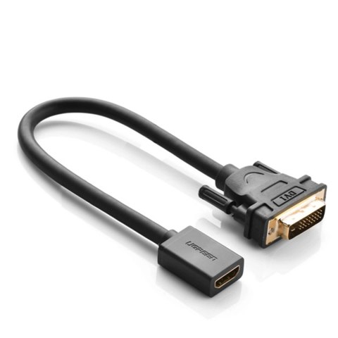Ugreen kabel przewód adapter DVI (męski) - HDMI (żeński) 0.15m czarny (20118) Ugreen kabel przewód adapter DVI (męski) - HDMI (żeński) 0.15m czarny (20118)