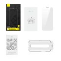 Baseus szkło hartowane do iPhone 14 Plus / 13 Pro Max na cały ekran z osłoną na głośnik 0.4mm + zestaw montażowy