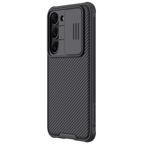 Nillkin CamShield Pro Case etui Samsung Galaxy S23 pokrowiec z osłoną na aparat czarne Nillkin CamShield Pro Case etui Samsung Galaxy S23 pokrowiec z osłoną na aparat czarne