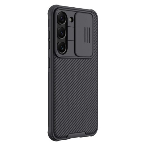 Nillkin CamShield Pro Case etui Samsung Galaxy S23 pokrowiec z osłoną na aparat czarne Nillkin CamShield Pro Case etui Samsung Galaxy S23 pokrowiec z osłoną na aparat czarne