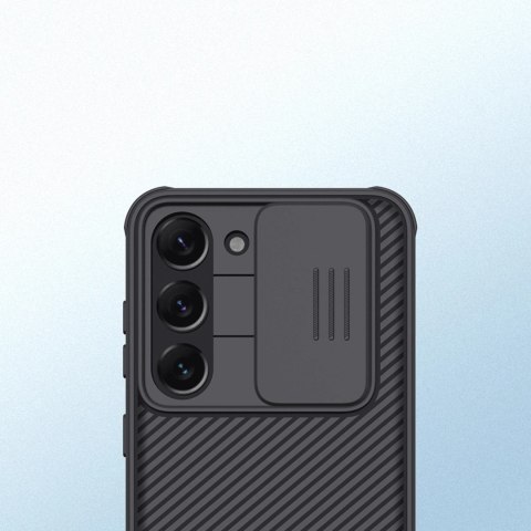 Nillkin CamShield Pro Case etui Samsung Galaxy S23 pokrowiec z osłoną na aparat czarne Nillkin CamShield Pro Case etui Samsung Galaxy S23 pokrowiec z osłoną na aparat czarne