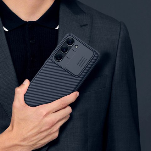 Nillkin CamShield Pro Case etui Samsung Galaxy S23 pokrowiec z osłoną na aparat czarne Nillkin CamShield Pro Case etui Samsung Galaxy S23 pokrowiec z osłoną na aparat czarne
