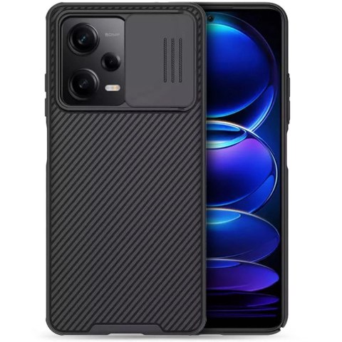 Nillkin CamShield Pro Case etui do Xiaomi Redmi Note 12 Pro / Poco X5 Pro 5G pokrowiec z osłoną na aparat czarne Nillkin CamShield Pro Case etui do Xiaomi Redmi Note 12 Pro / Poco X5 Pro 5G pokrowiec z osłoną na aparat czarne