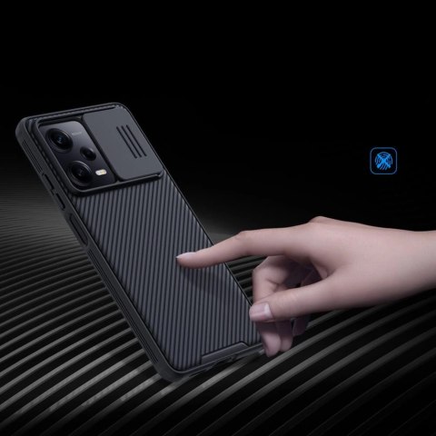 Nillkin CamShield Pro Case etui do Xiaomi Redmi Note 12 Pro / Poco X5 Pro 5G pokrowiec z osłoną na aparat czarne Nillkin CamShield Pro Case etui do Xiaomi Redmi Note 12 Pro / Poco X5 Pro 5G pokrowiec z osłoną na aparat czarne